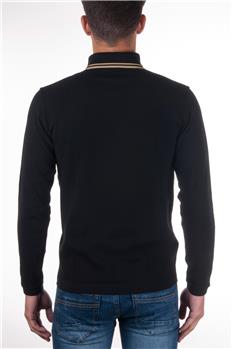 Fred perry polo manica lunga NERO Y5 - gallery 4