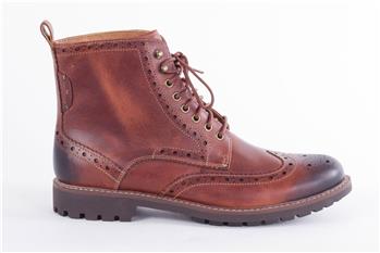 Clarks uomo francesina alta MARRONE