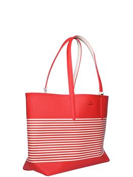 Borsa lacoste donna shopping BIANCO E ARANCIO