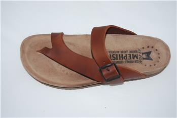Ciabatta mephisto pelle MARRONE