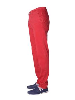 Jeckerson chino uomo satin ROSSO