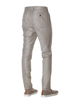 Pantalone re-hash piede pool CELESTE BEIGE MARRONE BLU - gallery 3