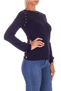 Twin set maglia borchie NERO