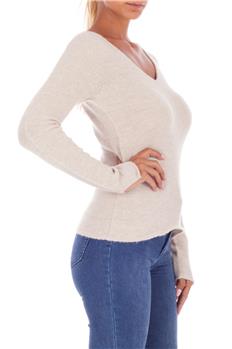 Twin set maglia scollo v BEIGE