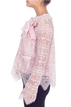 Giacca twin set pizzo ROSA - gallery 3