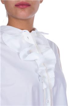 Camicia twin set con rouches BIANCO - gallery 4