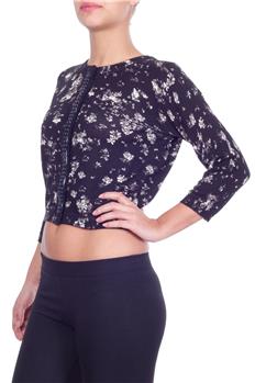 Maglia twin set copri spalle NERO