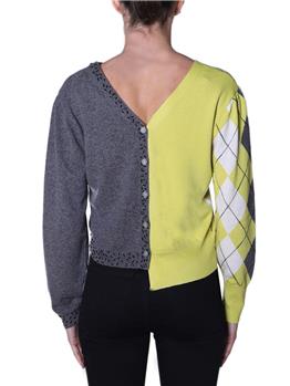 Cardigan semicouture cathryn GRIGIO E GIALLO - gallery 4