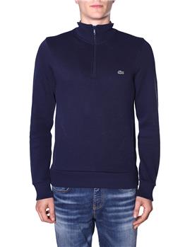 Maglia lacoste 1/2 zip BLU Y7