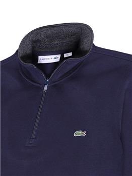 Maglia lacoste 1/2 zip BLU Y7 - gallery 4