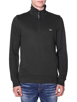 Felpa lacoste mezza zip VERDE