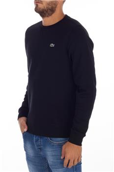 Felpa lacoste uomo giro collo NERO Y9