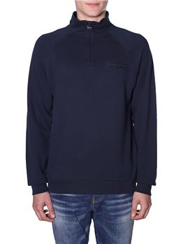 Felpa lacoste uomo 1/2 zip BLU