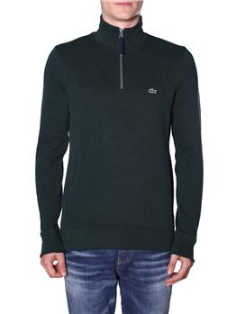 Felpa lacoste 1/2 zip uomo VERDE