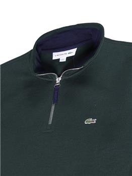 Felpa lacoste 1/2 zip uomo VERDE - gallery 4