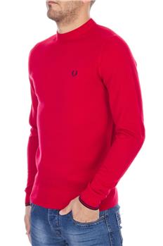 Maglia fred perry giro collo ROSSO - gallery 2