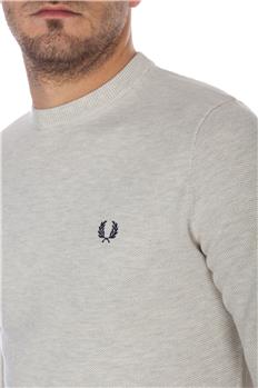 Maglia fred perry giro collo BEIGE - gallery 5