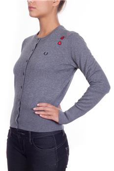 Cardigan fred perry cuori GRIGIO CHIARO Y7