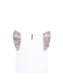 Blusa manila grace scollo v BIANCO