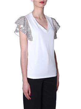 Blusa manila grace scollo v BIANCO - gallery 3