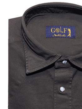 Camicia golf texana gabardina VERDE - gallery 4