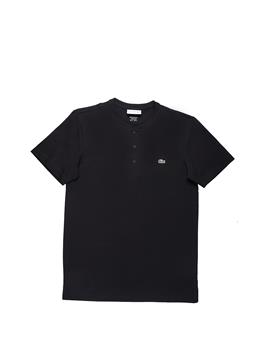 T-shirt lacoste 3 bottoni NERO