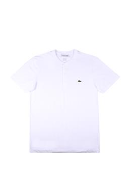 T-shirt lacoste 3 bottoni BIANCO