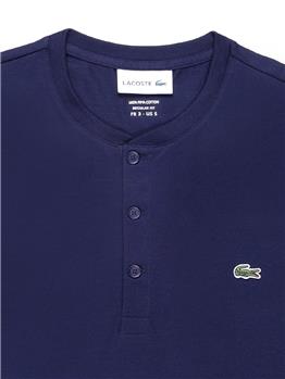 T-shirt lacoste 3 bottoni BLU - gallery 5