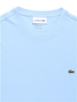 T-shirt lacoste cotone pima CELESTE MEDIO - gallery 5