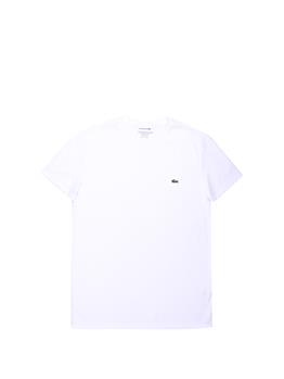 T-shirt lacoste scollo v blanc BIANCO