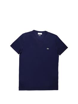 T-shirt lacoste scollo v blanc BLUE MARINE - gallery 2