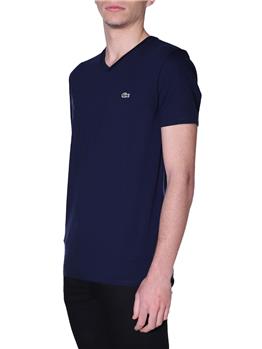 T-shirt lacoste scollo v blanc BLUE MARINE - gallery 3