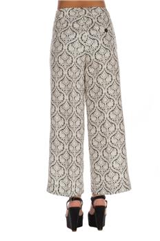 Twin set pantalone damascato BIANCO E NERO - gallery 4