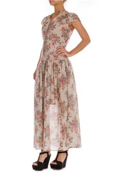 Twin set abito lungo a fiori ROSA