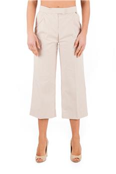 Pantalone twin set largo BEIGE