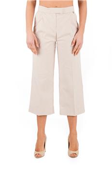 Pantalone twin set largo BEIGE - gallery 2