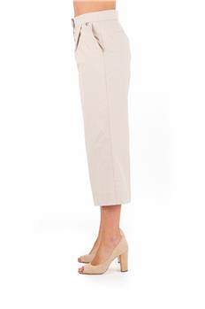 Pantalone twin set largo BEIGE - gallery 3