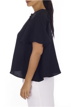 Blusa twin set mezza manica NERO - gallery 3