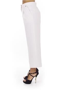 Pantalone twin set rigato ROSA E BIANCA
