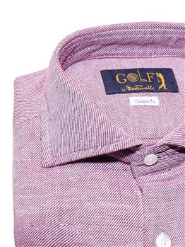 Camicia golf twill lavato ROSSO - gallery 4