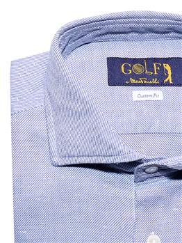 Camicia golf twill lavato CELESTE CHIARO - gallery 4