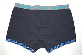 Boxer gallo tinta unita BLU