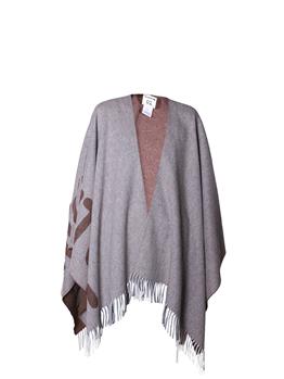 Poncho semicouture lauran CAFFE' E GRIGIO - gallery 2