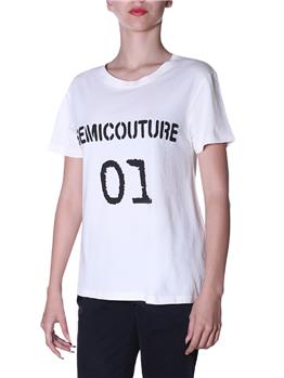 T-shirt semicouture classica BIANCO - gallery 3