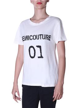 T-shirt semicouture classica BIANCO - gallery 3