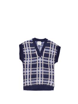 Gilet semicouture brigitte CHECK BLU