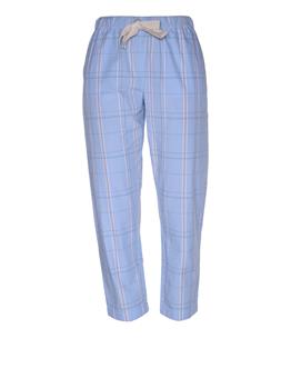 Pantalone buddy semicouture CELESTE RIGA BIANCA MARRONE