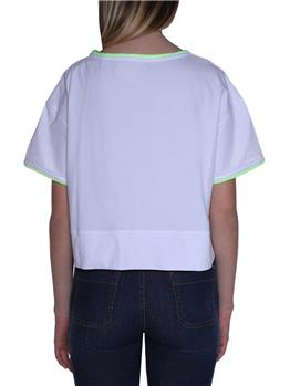 T-shirt celestine semicouture BIANCO GIALLO FLUO - gallery 4