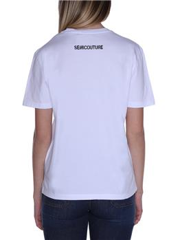 T-shirt celestine semicouture BIANCO - gallery 4