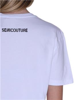 T-shirt celestine semicouture BIANCO - gallery 5
